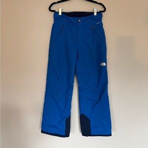 The North Face Boys Freedom Insulated Blue Snow Ski EZ Grow Pants M(10/12)